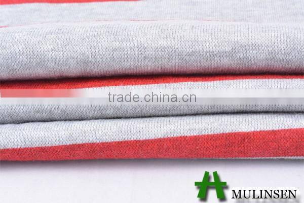Shaoxing knit Heather Grey ground t/c polyester cotton french terry fabric composition