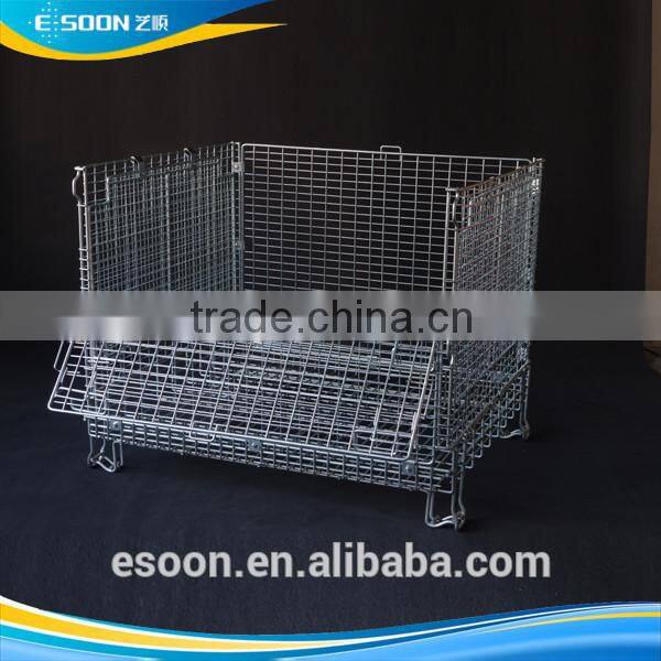 Wire Mesh Pallet with Built-In Hollow Sheet Warehouse cage