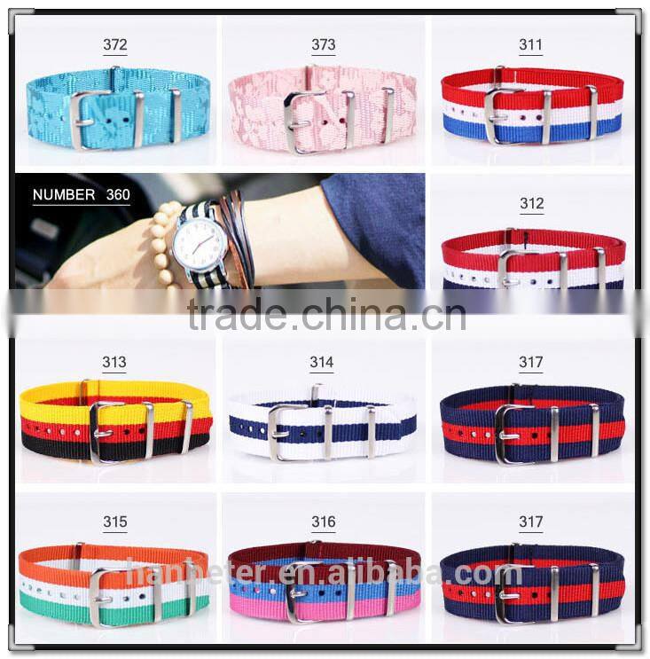 2015 Hot Selling and Top Quality nylon strap watch for gift