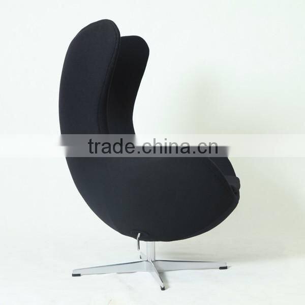 Yadea factory Arne Jacobsen inspired furniture red italian leather egg chair