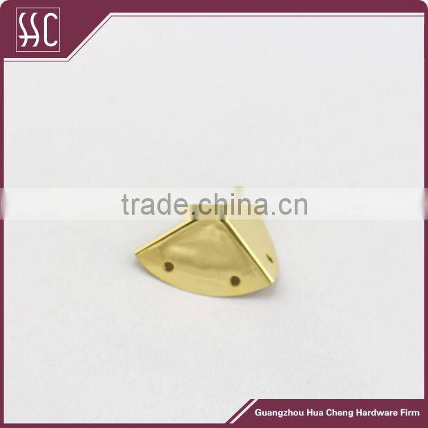 zinc alloy gold plate metal bag corner