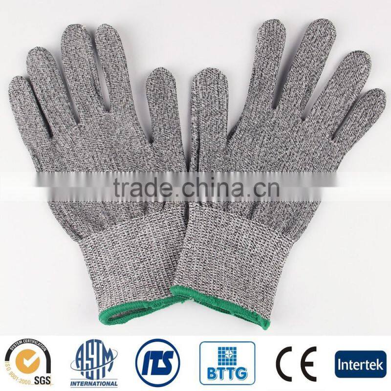 HPPE Nylon Spandex U2 Texture Cut Resistant Comfortable Gloves