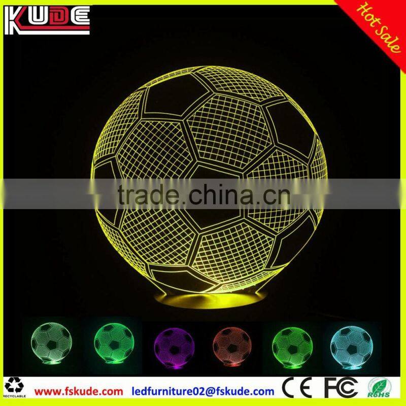 battery working 3D led table lamp/acrylic night light for decoration