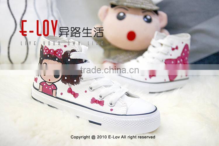 NO.Z021 Fashion design manufacturer Hot sales cheap new style wholesale kids white canvas shoes