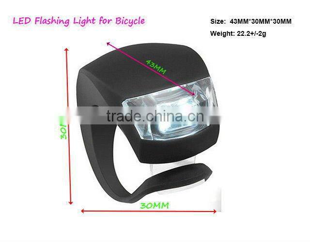 Silicone LED Bike Light Promotional Gift Bike Front Rear Light