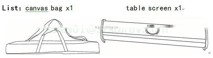 2016 new portable small projection screen mini projector screen