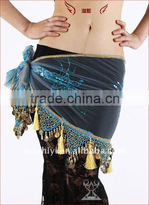 Egyptian tribal belly dance nets cloth and embroidery hip scarves