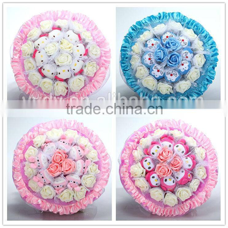 hello kitty flower bouquet wedding gifts and crafts