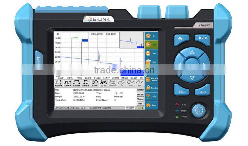 G-LINK TR600-SS24CF Fiber Optical OTDR Tester 1310/1550+1625nm equal to JDSU OTDR