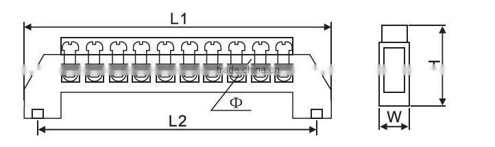 Best Cheap Plastic Fixed Copper Busbar Screw Terminal Block Connector