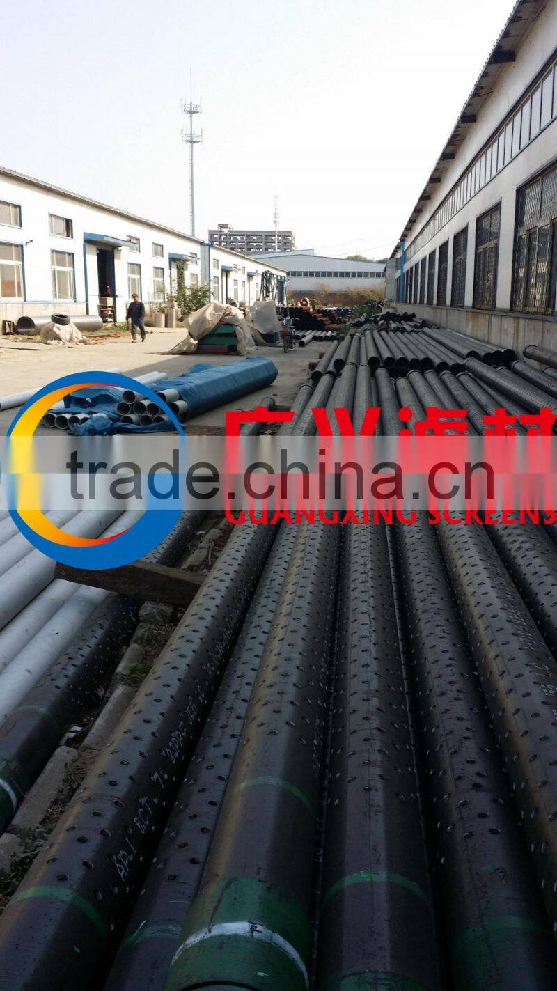 round hole perforated pipe/double storey screen for oil well from the best China manufacture