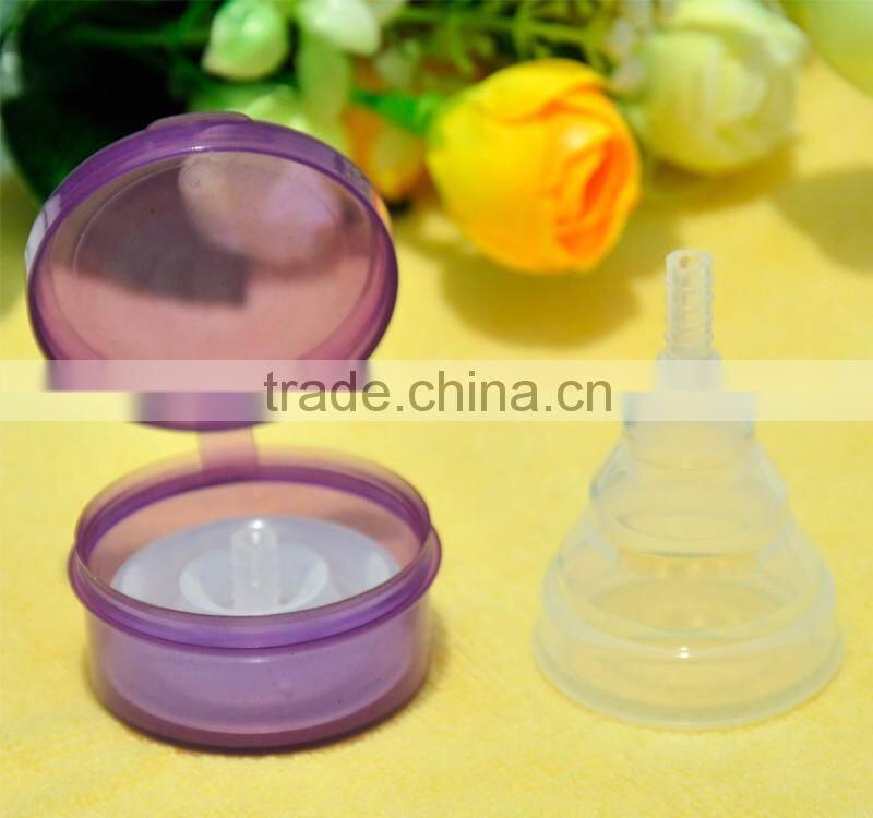 FDA silicone Foldable Resuable Menstrual Cup