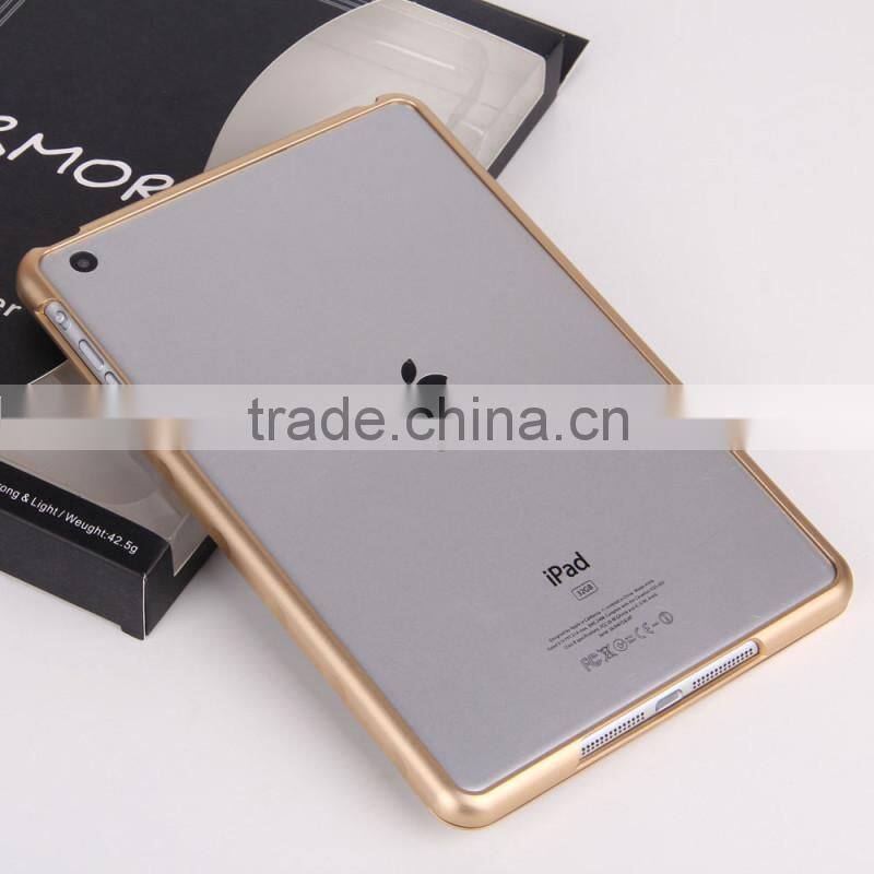 2015 Alibaba express Aluminum Metal Frame Bumper Case for ipad mini 2
