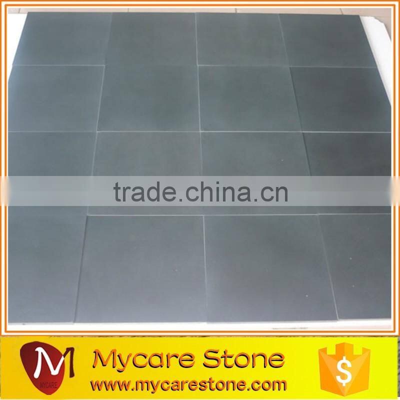 Dark Grey Andesite Basalt Stone Floor Tile Honed Surface