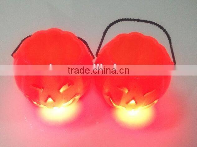 2016 Wholesale Plastic jack-o'-lantern pumpkin lantern pumpkin light pumpkin lamp for Halloween