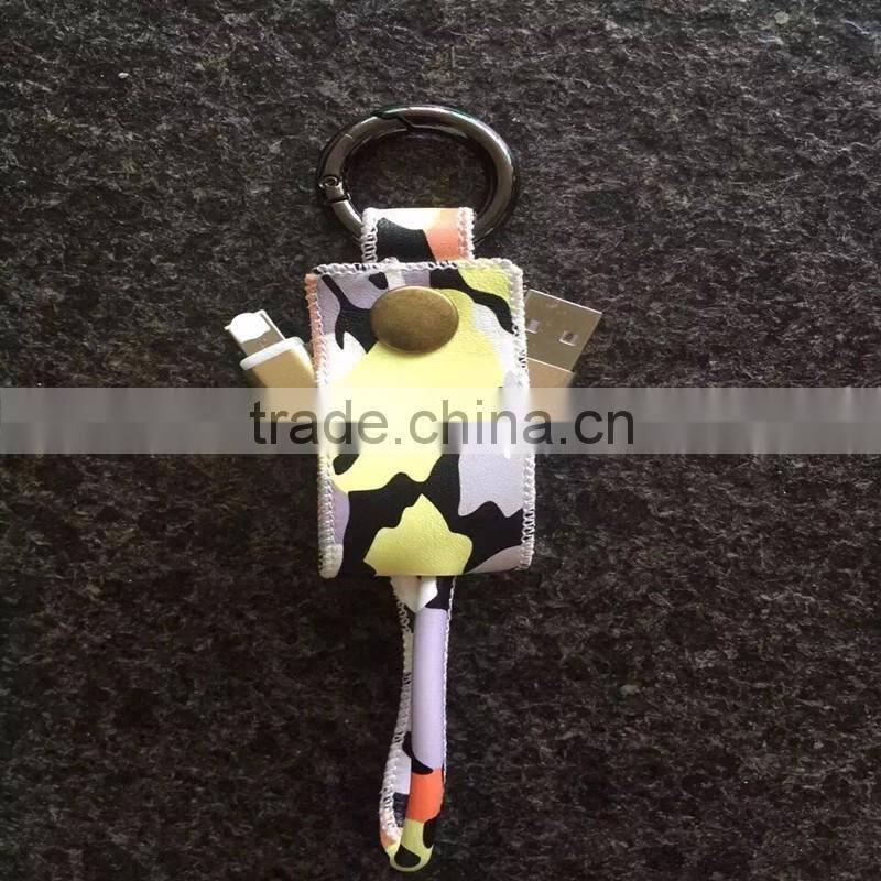 Shenzhen wholesale micro usb charging line 2 in 1 usb cable for Android IOS