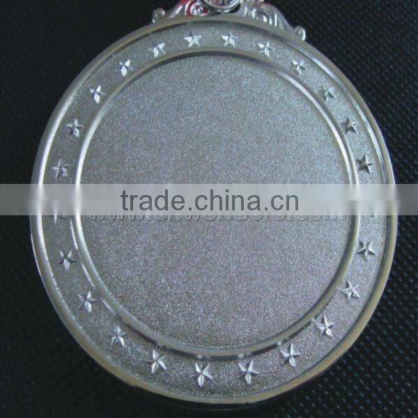 High quality silver color blank sports medals