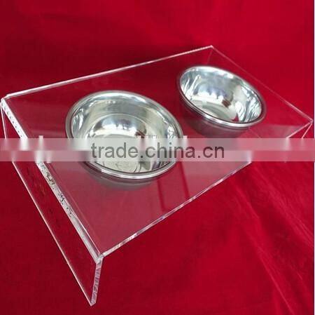 Premium Quality Acrylic Dog Bowl Stand