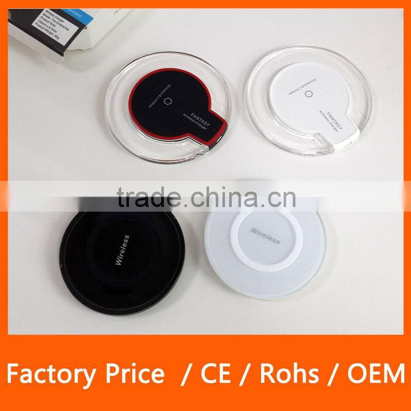 New Hot Selling Ultra Thin High Speed Wireless Charger Coil Charger for Samsung Galaxy S6 Edge