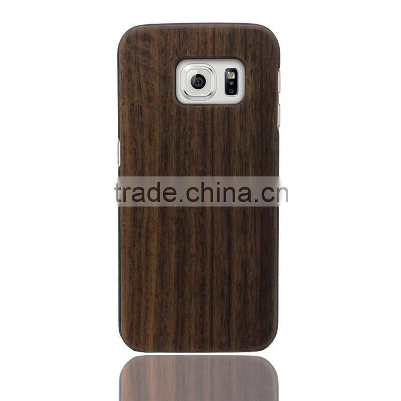 Wholesale Product! Case For Samsung Galaxy S6 PC+ Walnut Wood Cover for Samsung Galaxy S6 Edge Case for Ssamsung S6