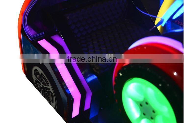 Coin operated racing car game machine Shining steering wheel/transformer car racing game machine for kids