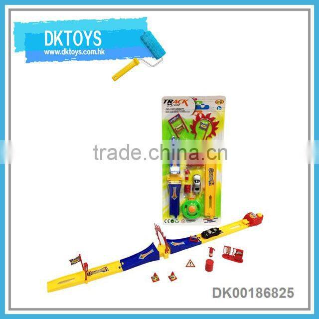 Premium Gift Racing Toy With Track Pop Up Car Launch Car Toy