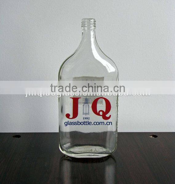 good design 210ml clear glass spirit bottles