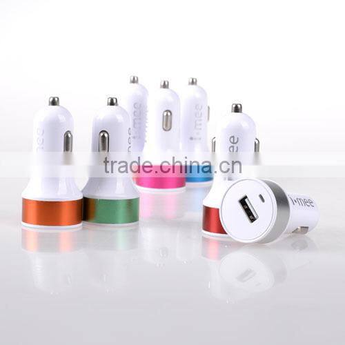 Convenient travel charger imee 2.1A compact car charger for mobile devices