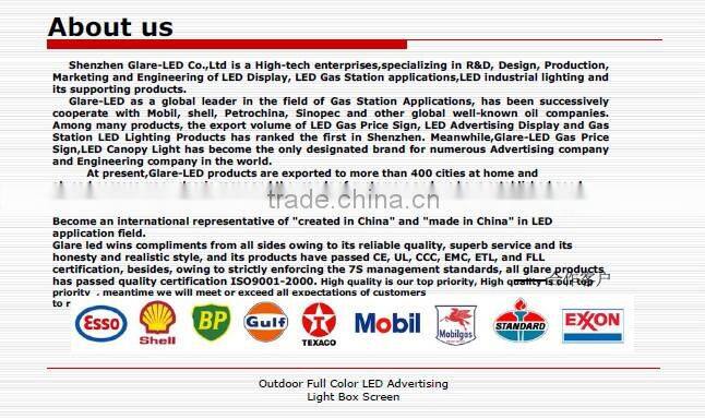 double sided advertisement for cars led display