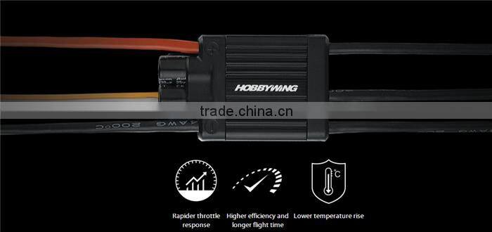 Hobbywing RC Aircraft System Platinum 60A V4 Brushless ESC Higher Driving Efficiency Longer Flight Time Lower ESC Temperature