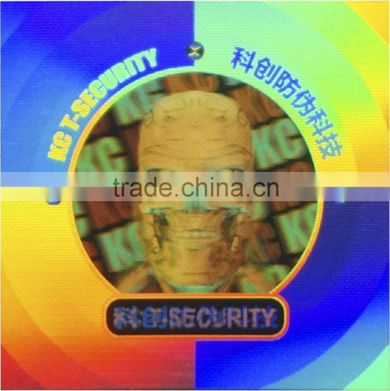 PET Material and Accept Custom Order Hologram sticker/3D laser void sticker