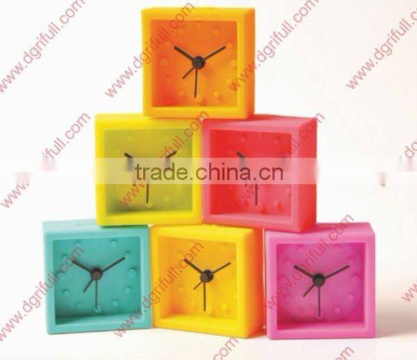 1688 clock movements silicone alarm clock for home decor