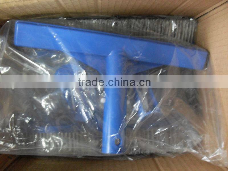 26cm Stainless Steel Bristle Pool Or Spa Wall Brush,Plastic brush