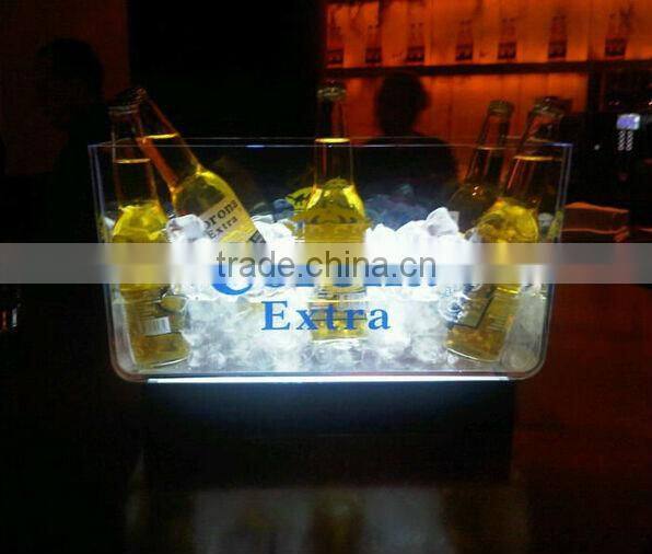plastic led lighted ice bucket, ice bucket led for CIROC