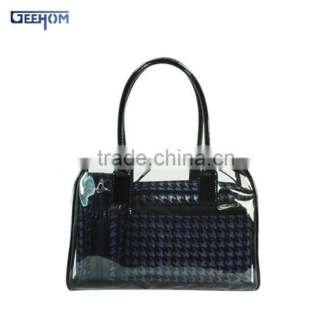 Clear pvc bag in bag handbag organizer