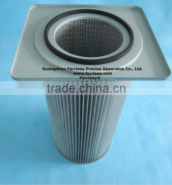 Spray booth filter cartridge, anti-static dust filter