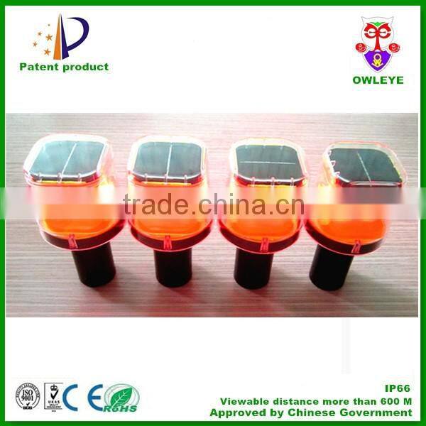 synchronous flash road construction warning light with JJY60 radio signal receiver for safety