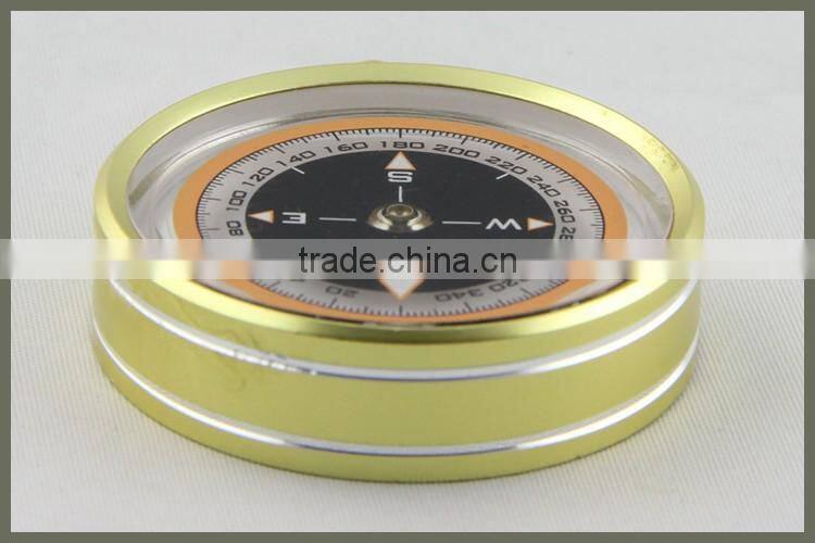 Aluminum Keychain Brass Outdoor Use Compass