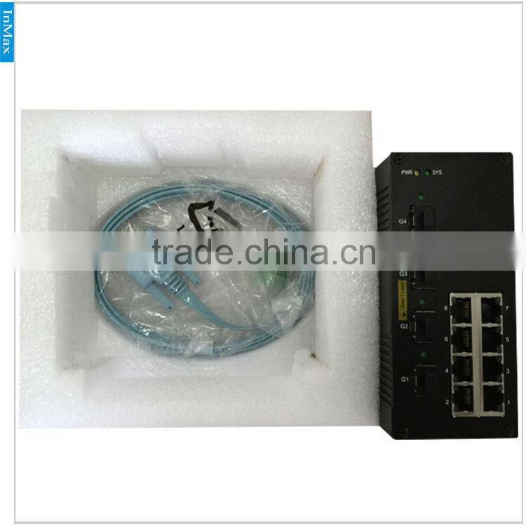 4G+8TP Gigabit Din-rail Managed Industrial Ethernet Switch for Motorway Integrated Monitoring System