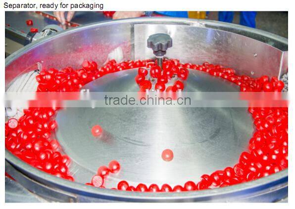 sugar coated long soft jelly candy center filling jam