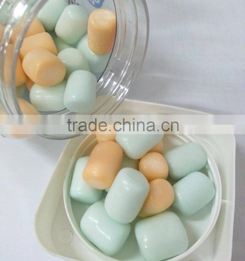 novelty marshmallow with blue color center filled
