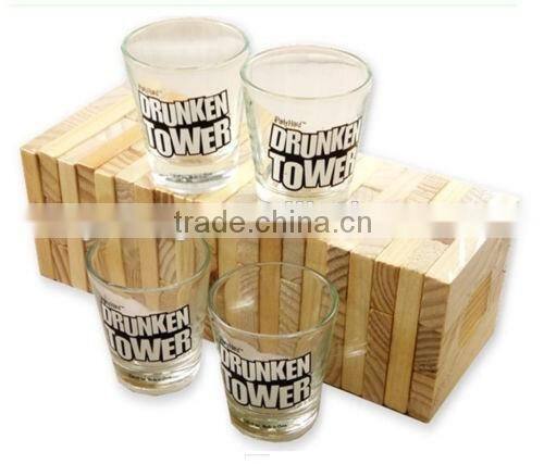 Wooden Drinking Block Game Drunken Tower