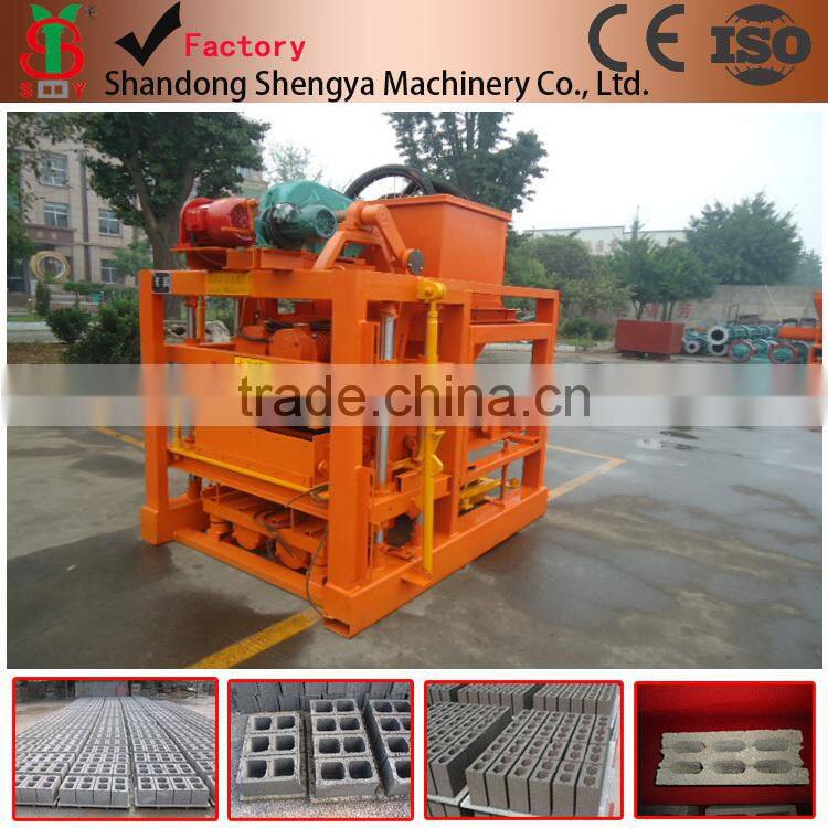 Simple operation hydraulic concrete block making machine QT4-30 made in China hydroform cement brick shaping equipment price