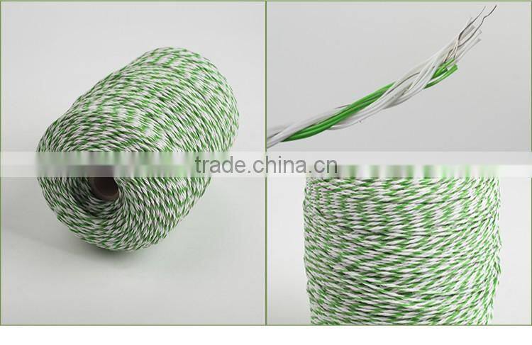 High quality electric fence post poly rope for animal farm fence
