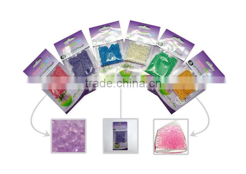 Green hydroponics rainbow crystal clay water beads