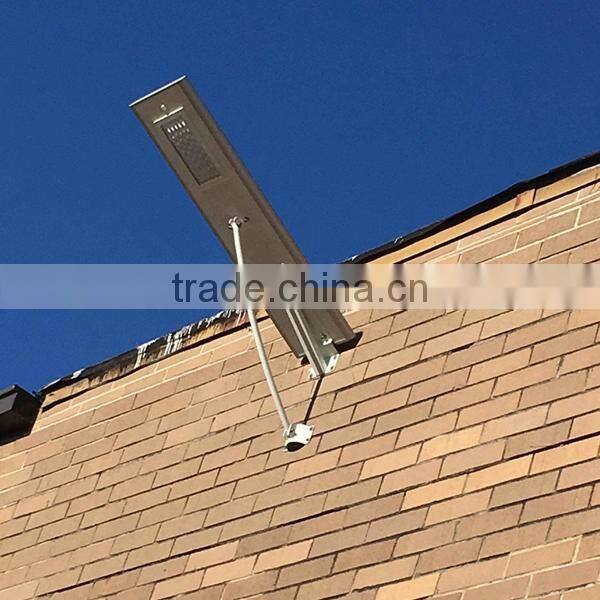 50W LED Street Light 8m Street Light with Lithium Battery Integrated