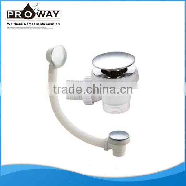 Bathtub Accessories Overflow Push Dowm Plastic Tubing Waste Drain