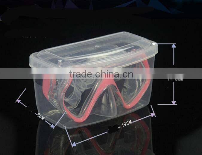 Diving Mask Transparent Plastic Box