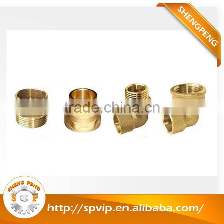Extruded Metal CNC Turned Machining brass lighting parts