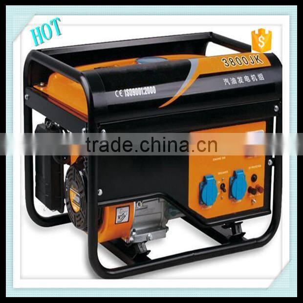2015 Wholesale 3kw 4hp 3800JK Gasoline Generator For Sale